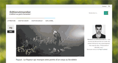 Desktop Screenshot of editionsamandier.fr