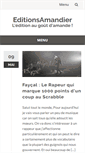 Mobile Screenshot of editionsamandier.fr